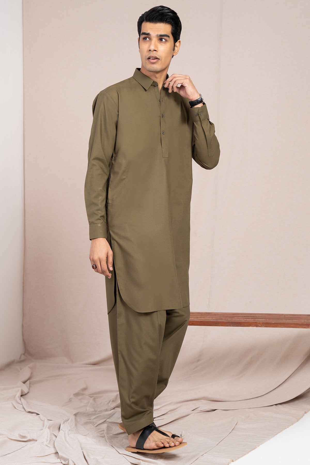 Dyed Blended Shalwar Kameez