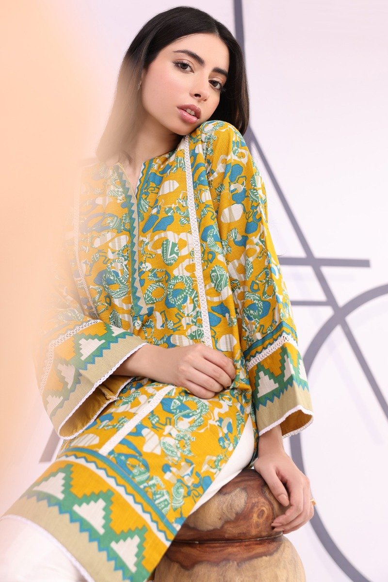 Alkaram - Printed Khaddar Kurti