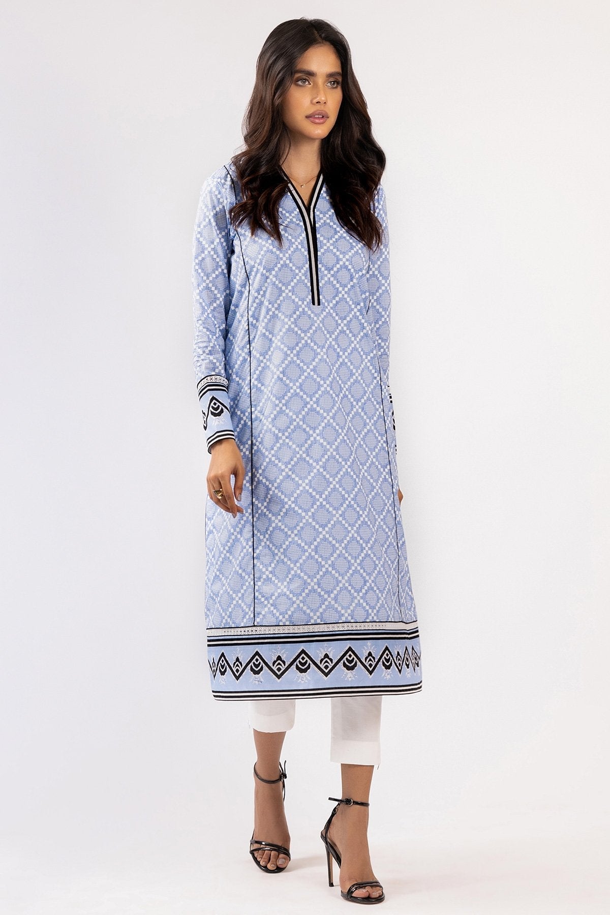Alkaram - 1 Pc Printed Lawn Shirt