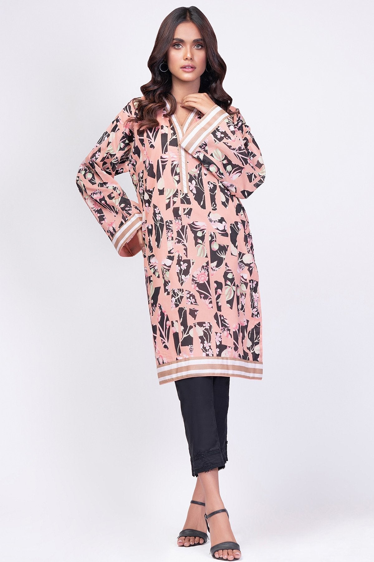 Alkaram - 1 Pc Printed Lawn Shirt