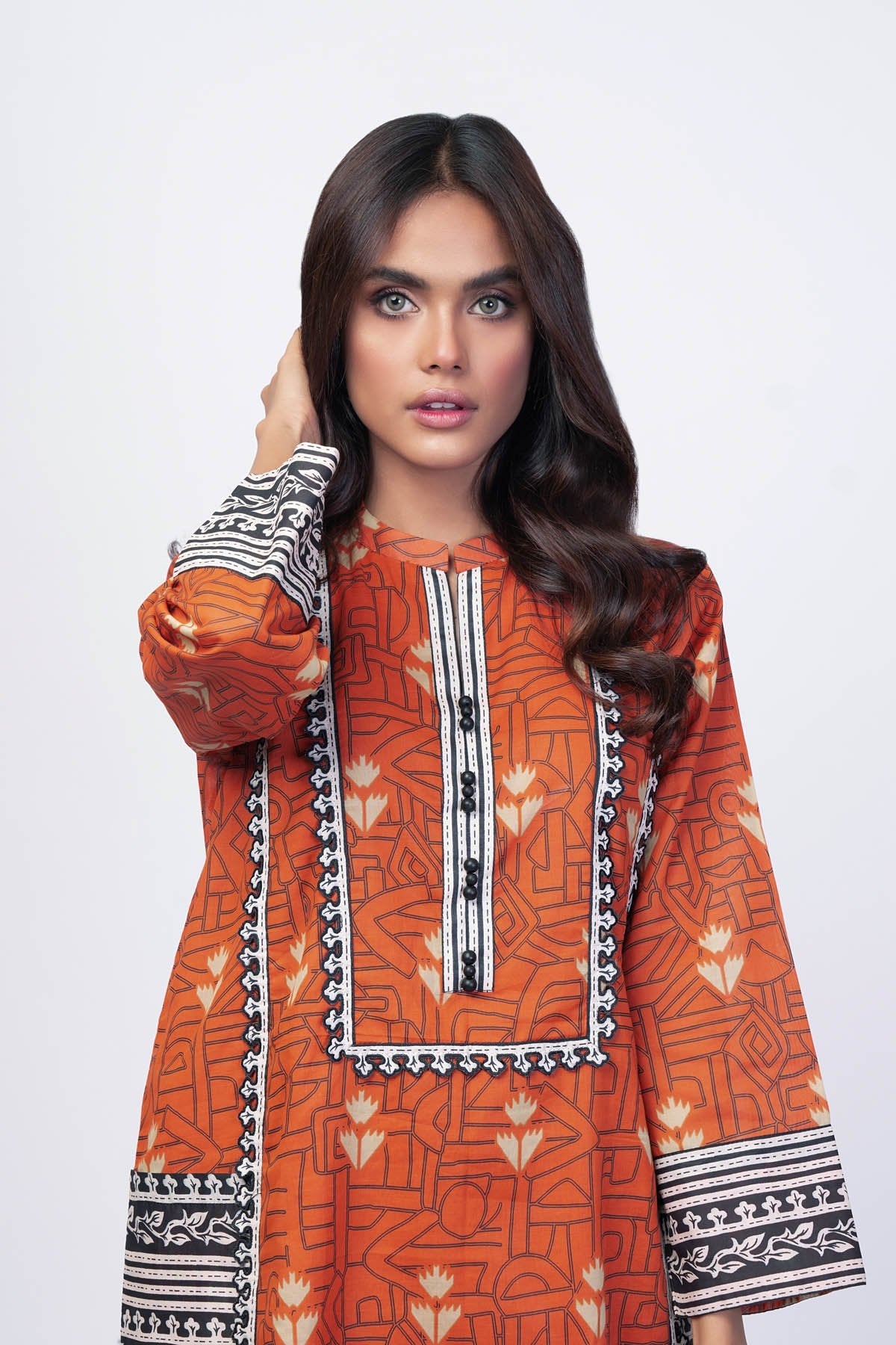 Alkaram - 1 Pc Printed Lawn Shirt