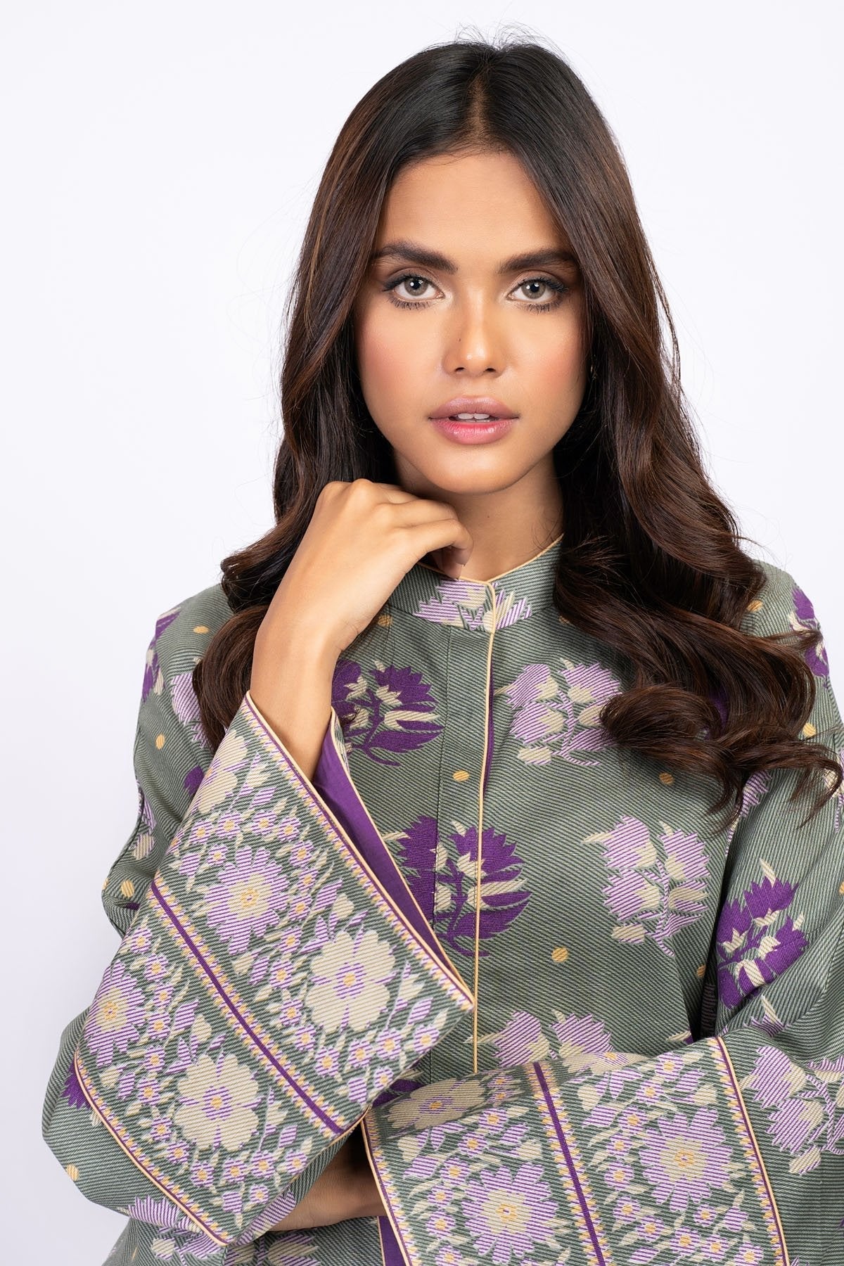 Alkaram - 1 Pc Printed Khaddar Shirt
