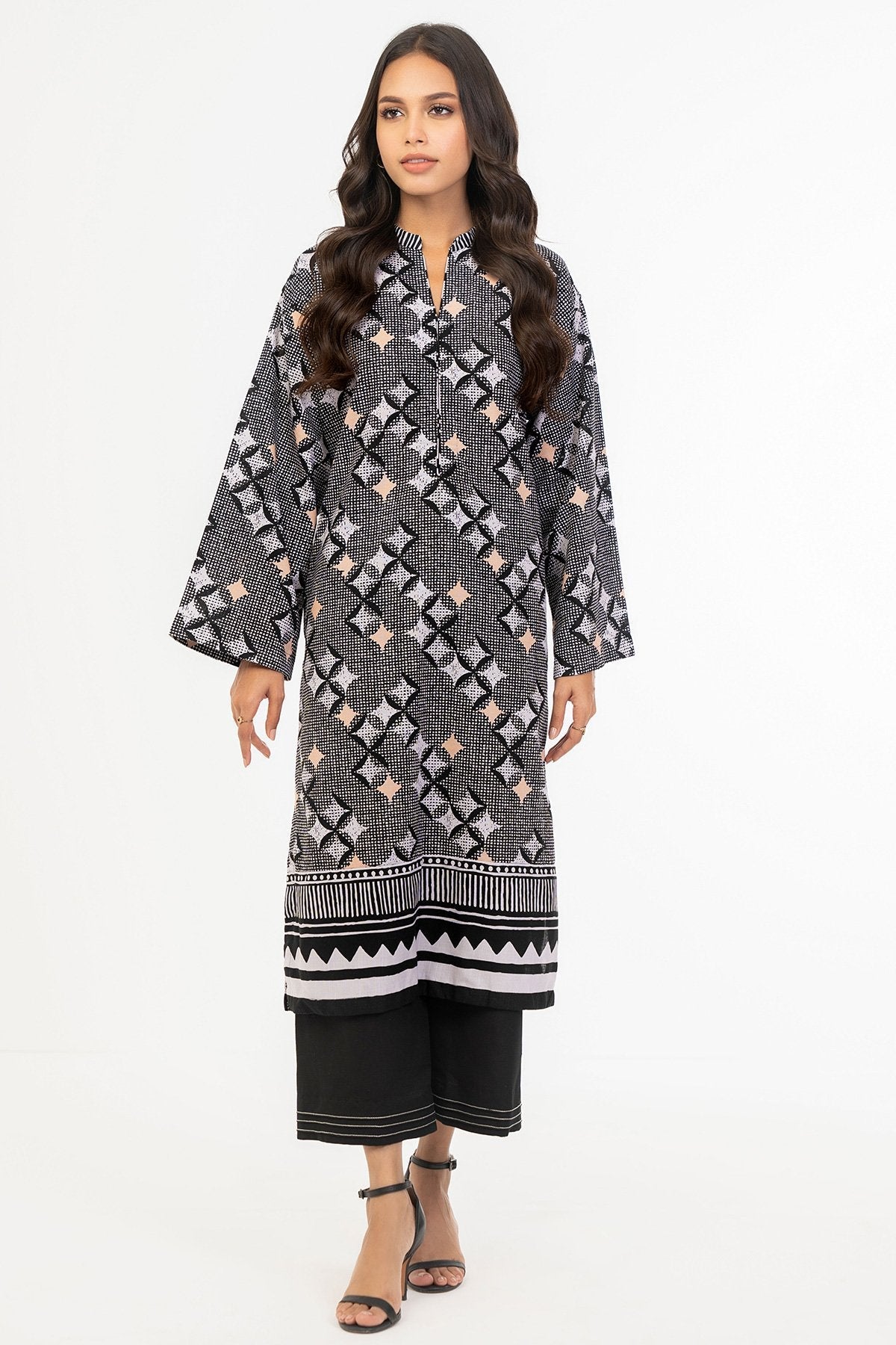 Printed Khaddar Kurti
