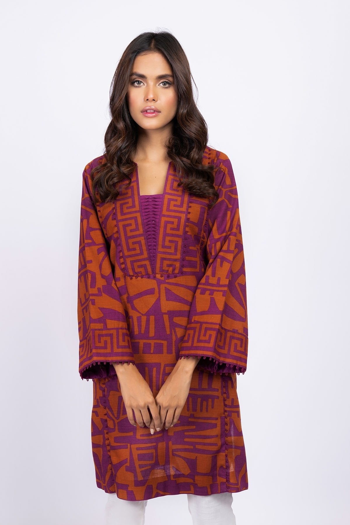 Alkaram - 1 Pc Printed Khaddar Shirt