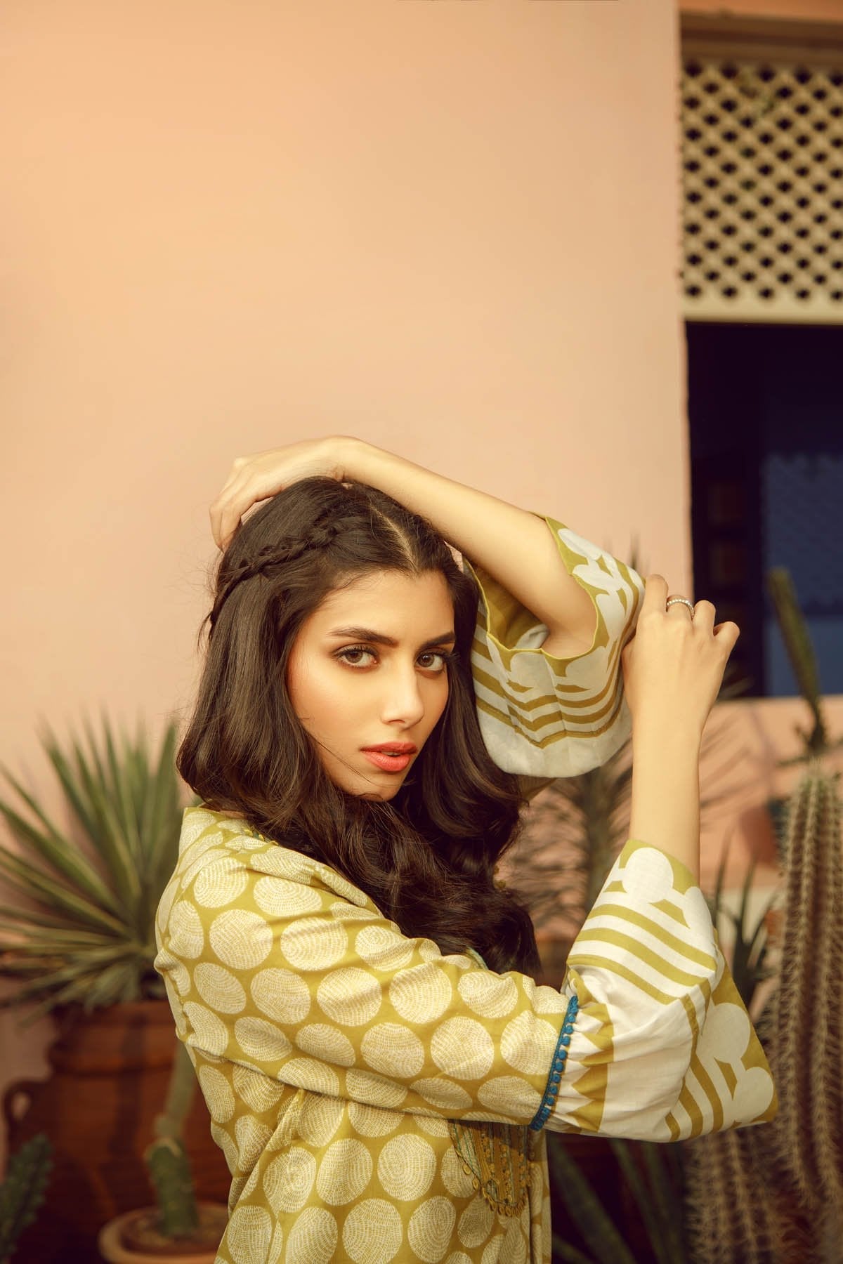 Alkaram - 2 Piece Printed Lawn Suit With Printed Cambric Trouser