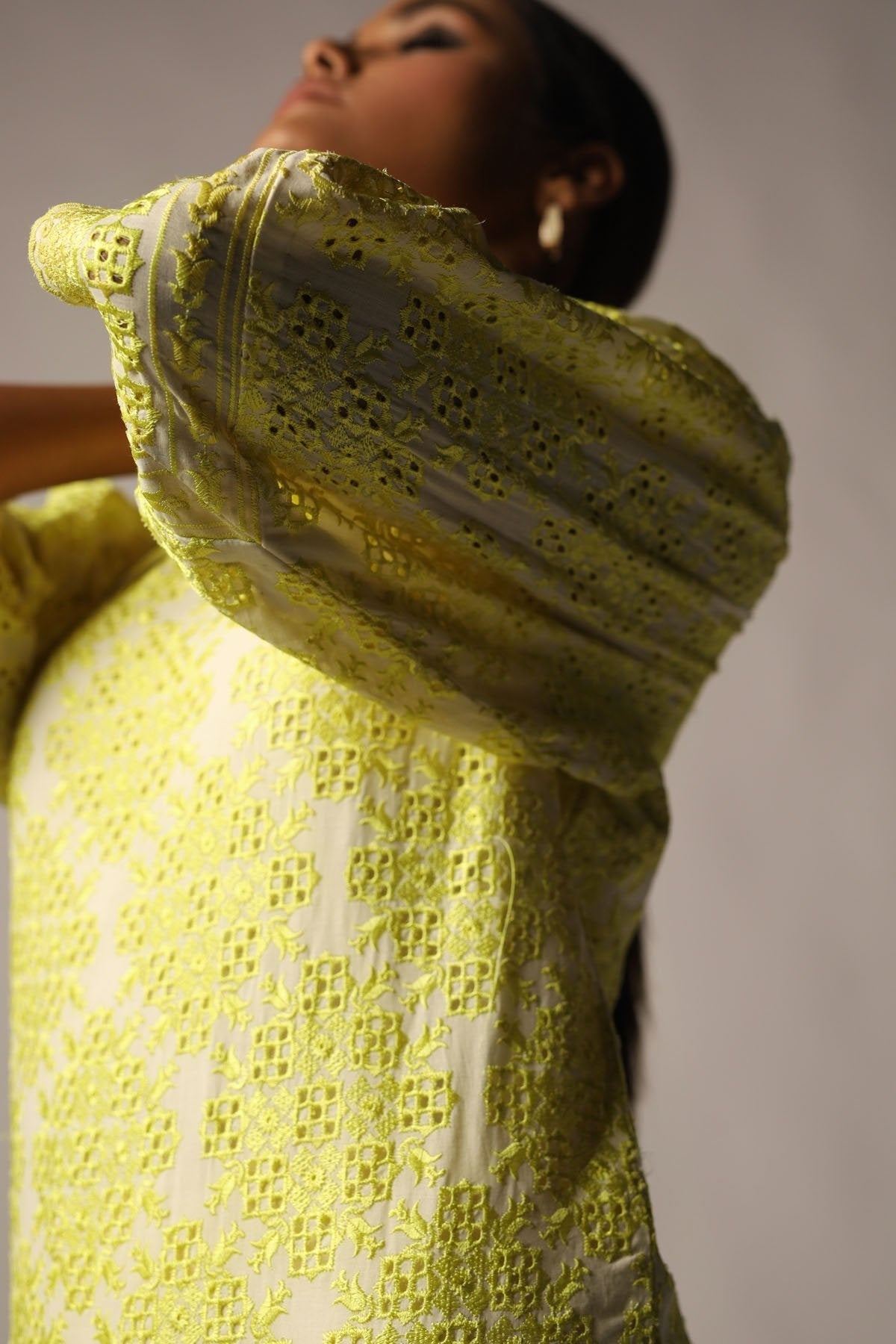 Schiffli Embroidered Fabric (Sold by Per Meter)
