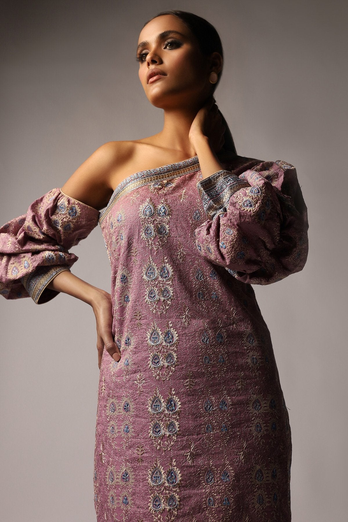 Embroidered Lawn Fabric (Sold by Per Meter)