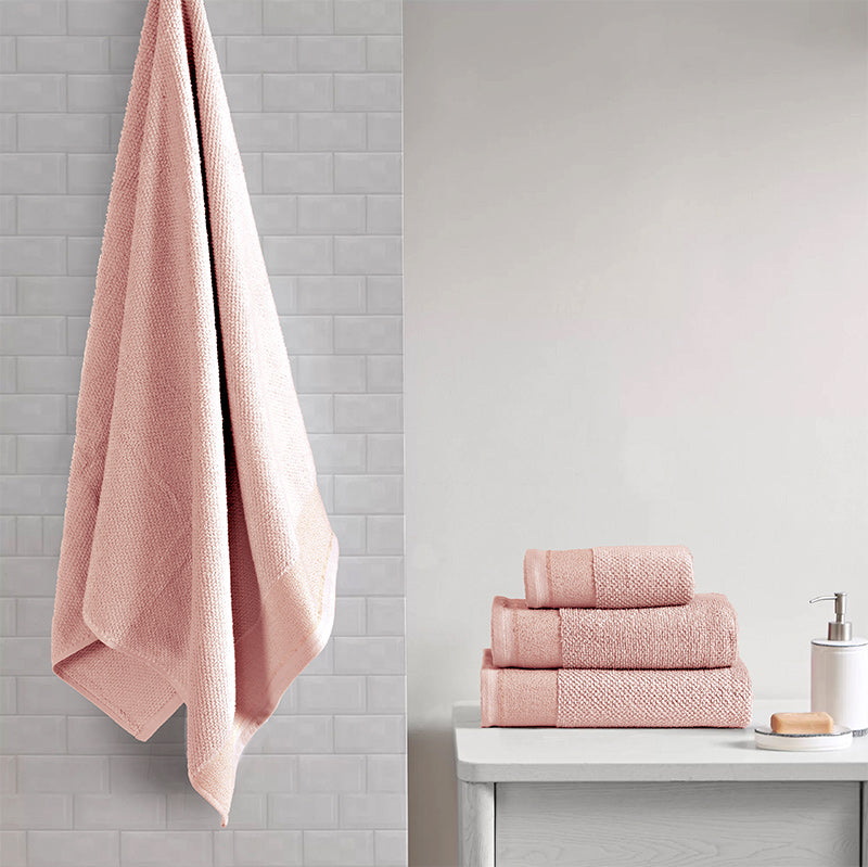 Waffle Pop Corn Towel Pink