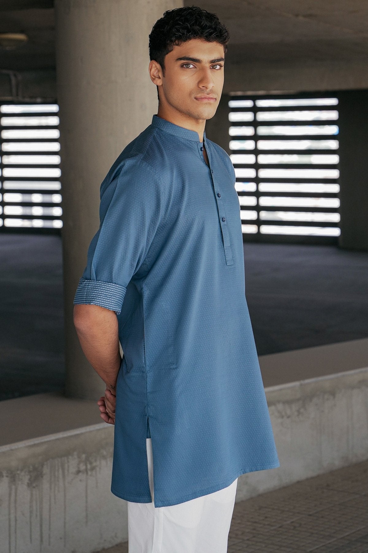 Dyed Dobby Kurta