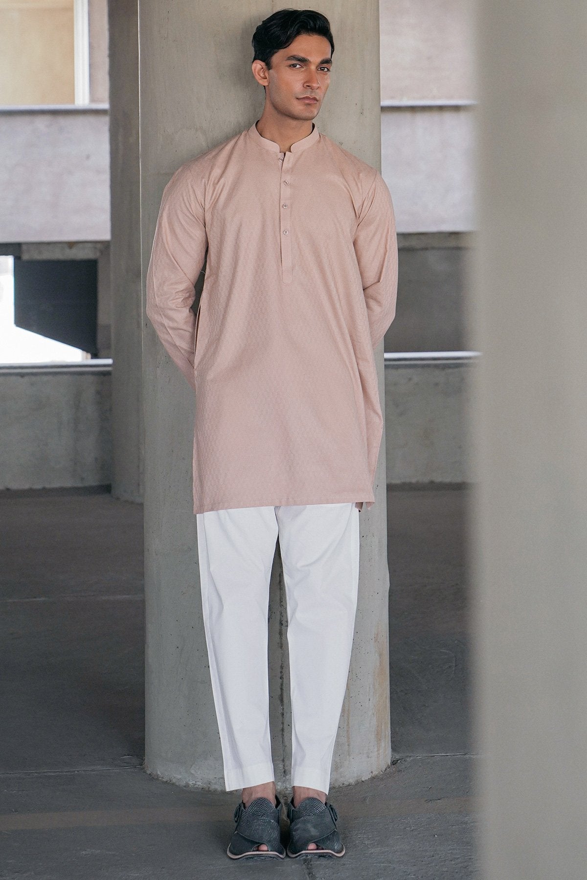 Dyed Dobby Kurta