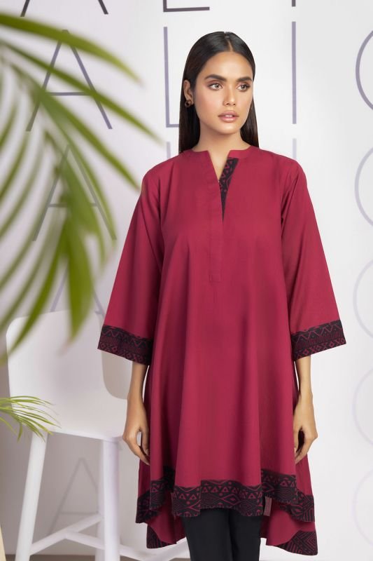 Dyed Dobby Kurti