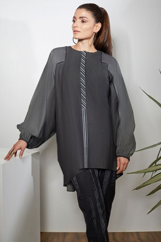 Dyed Denim Kurti