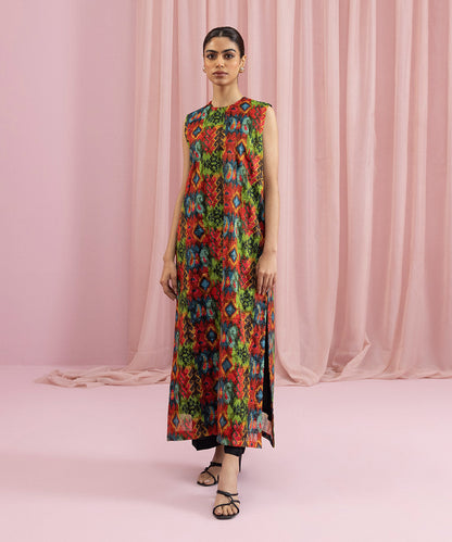 Sapphire - 2 Piece - Embroidered Masoori Net Suit