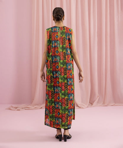 Sapphire - 2 Piece - Embroidered Masoori Net Suit