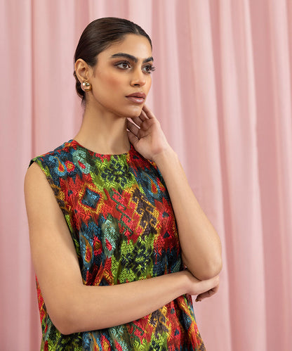 Sapphire - 2 Piece - Embroidered Masoori Net Suit