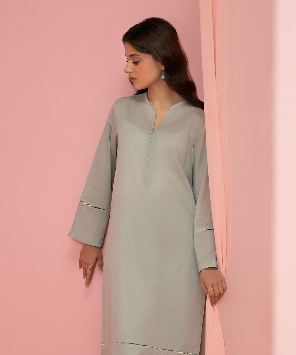 Sapphire - Solid Lawn Shirt