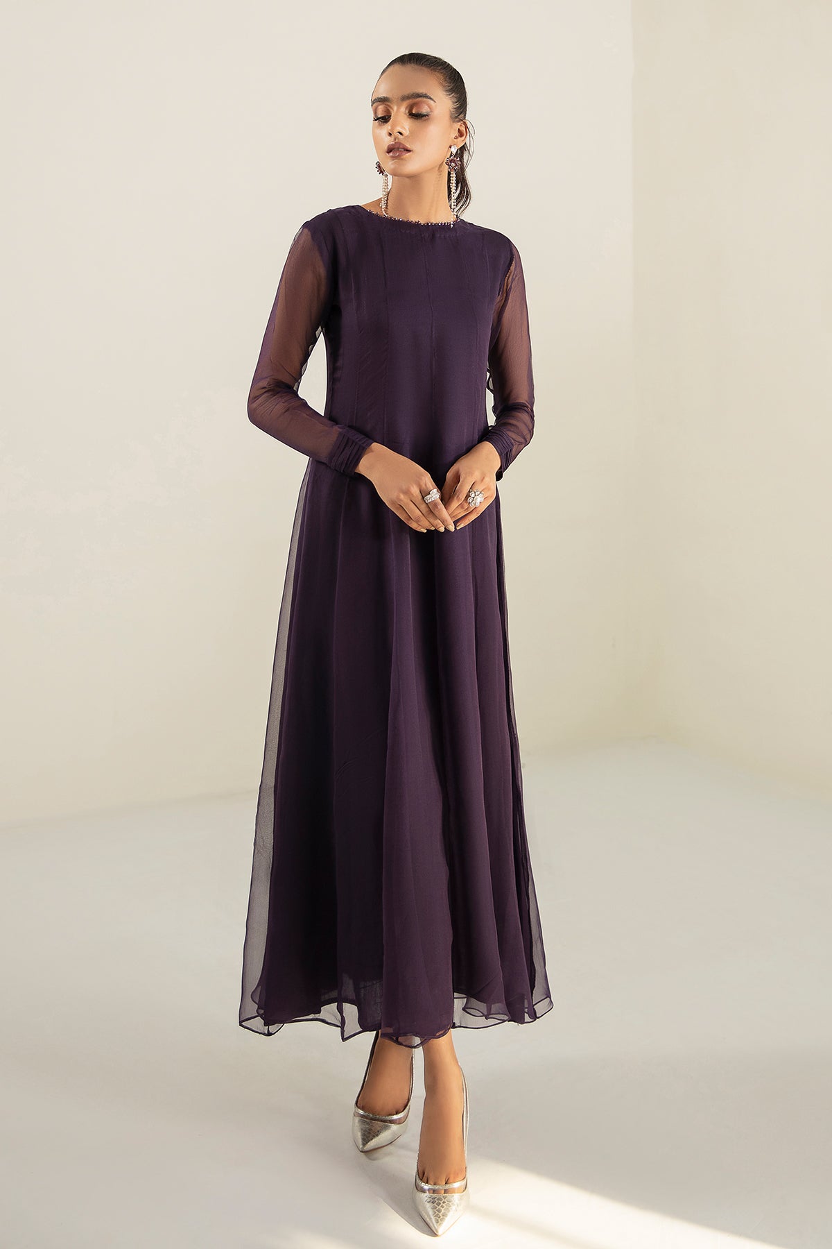 Baroque - PLAIN CHIFFON FROCK PR-583