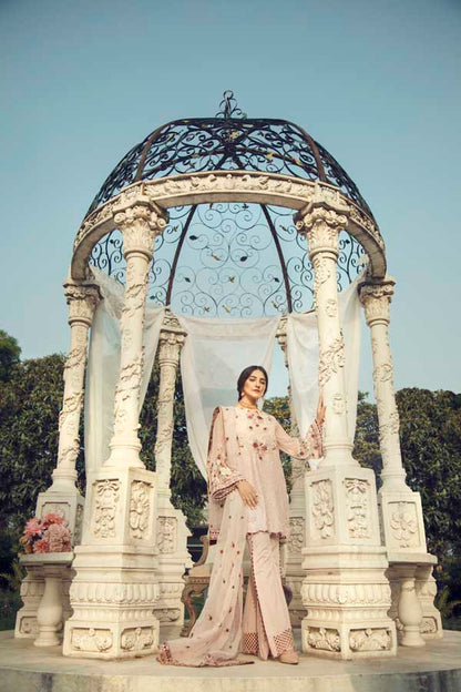 Adan's Libas - BLUSH PINK (SCHIFFLI EMBROIDERED LAWN)