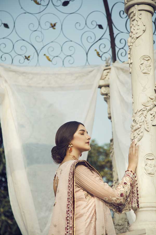 Adan's Libas - BLUSH PINK (SCHIFFLI EMBROIDERED LAWN)