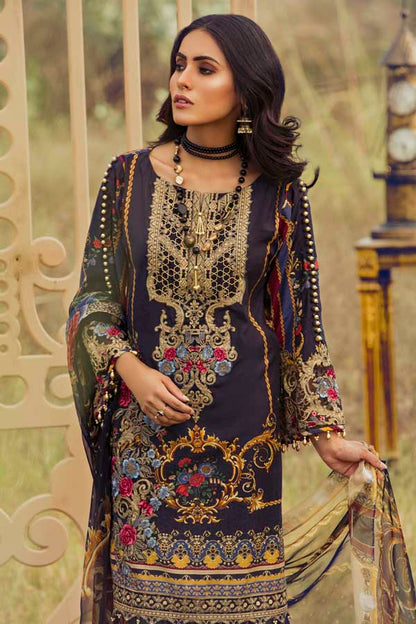 Adan's Libas - Blue Yond Infinity - Silk Karandi Festive Collection