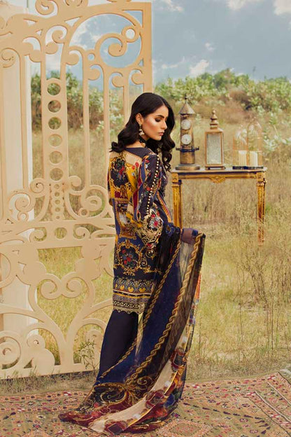 Adan's Libas - Blue Yond Infinity - Silk Karandi Festive Collection