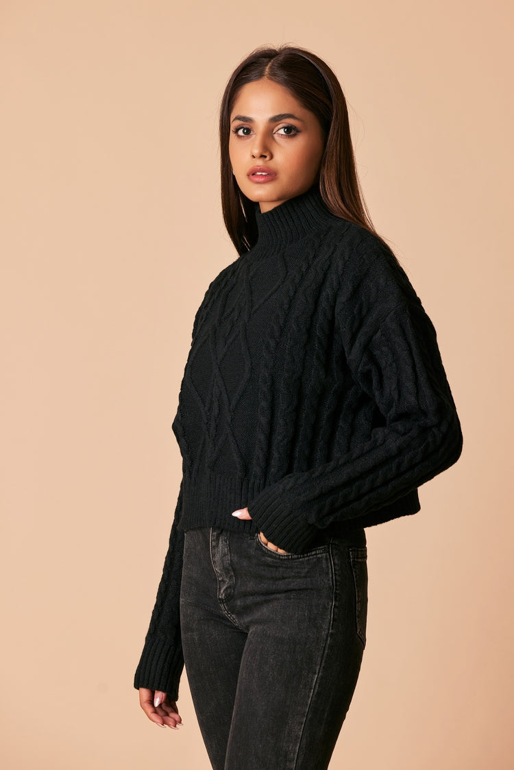 Ellena - Round Neck Pullover Sweater