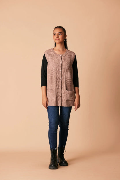 Ellena - Round Neck Cardigan Sweater