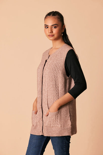 Ellena - Round Neck Cardigan Sweater