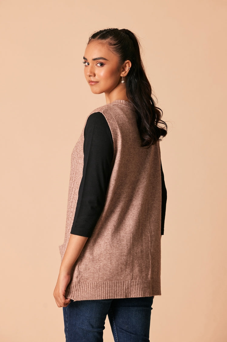 Ellena - Round Neck Cardigan Sweater