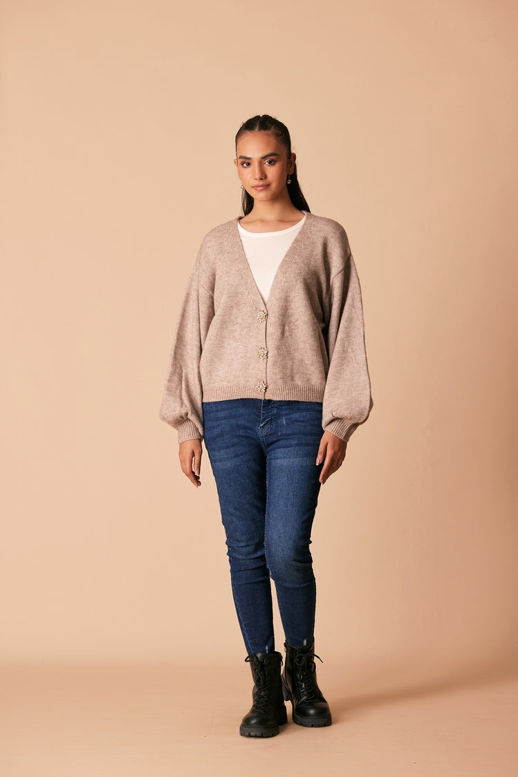 Ellena - V-Neck  Cardigan Sweater