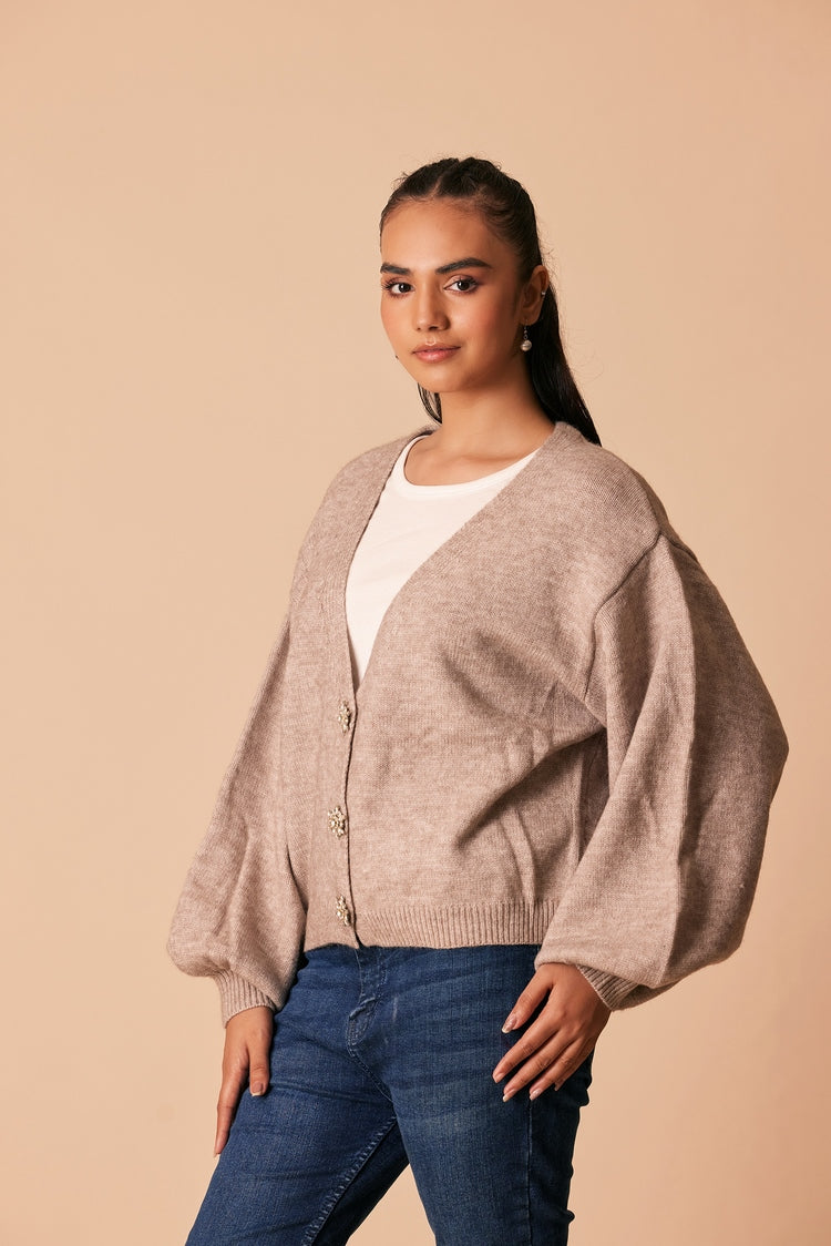 Ellena - V-Neck  Cardigan Sweater