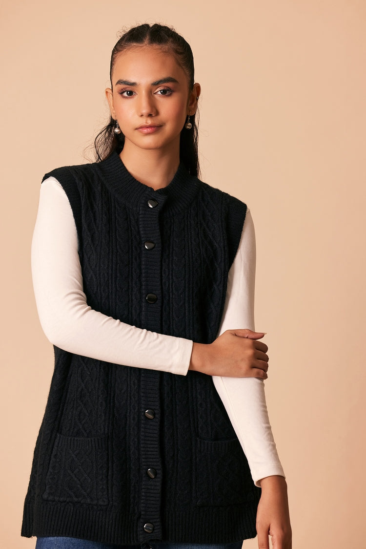 Ellena - Round Neck Cardigan Sweater