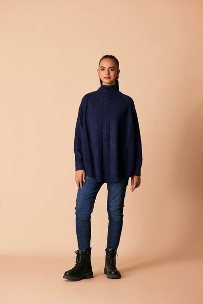 Ellena - Turtle Neck Pullover Sweater