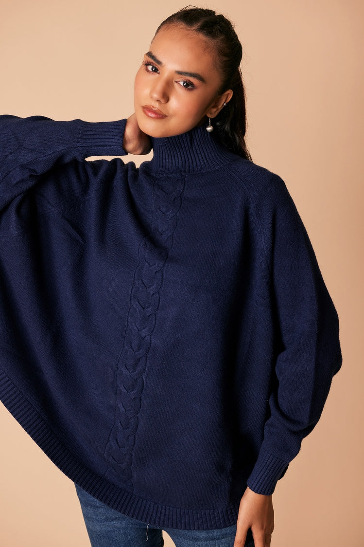 Ellena - Turtle Neck Pullover Sweater