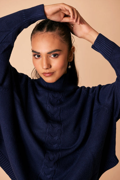 Ellena - Turtle Neck Pullover Sweater