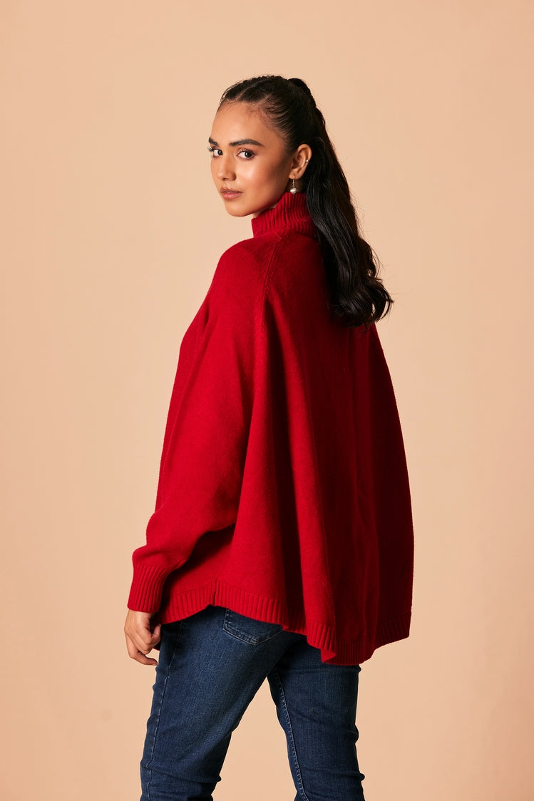 Ellena - Turtle Neck Pullover Sweater