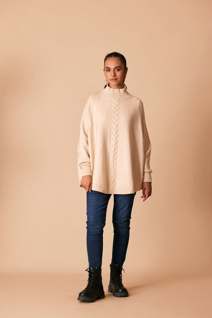 Ellena - Turtle Neck Pullover Sweater