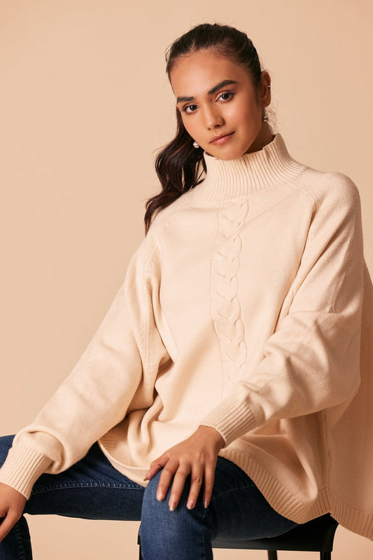 Ellena - Turtle Neck Pullover Sweater