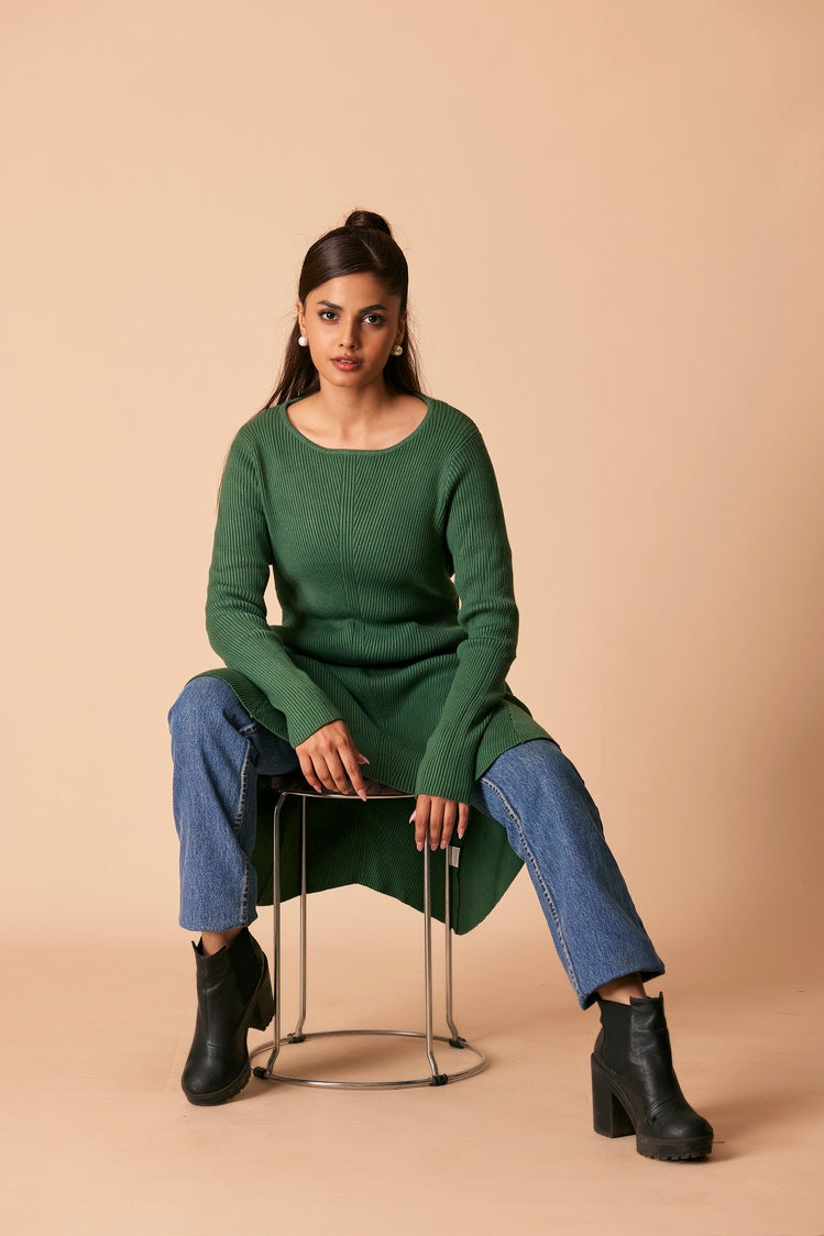 Ellena - Round Neck Pullover Sweater