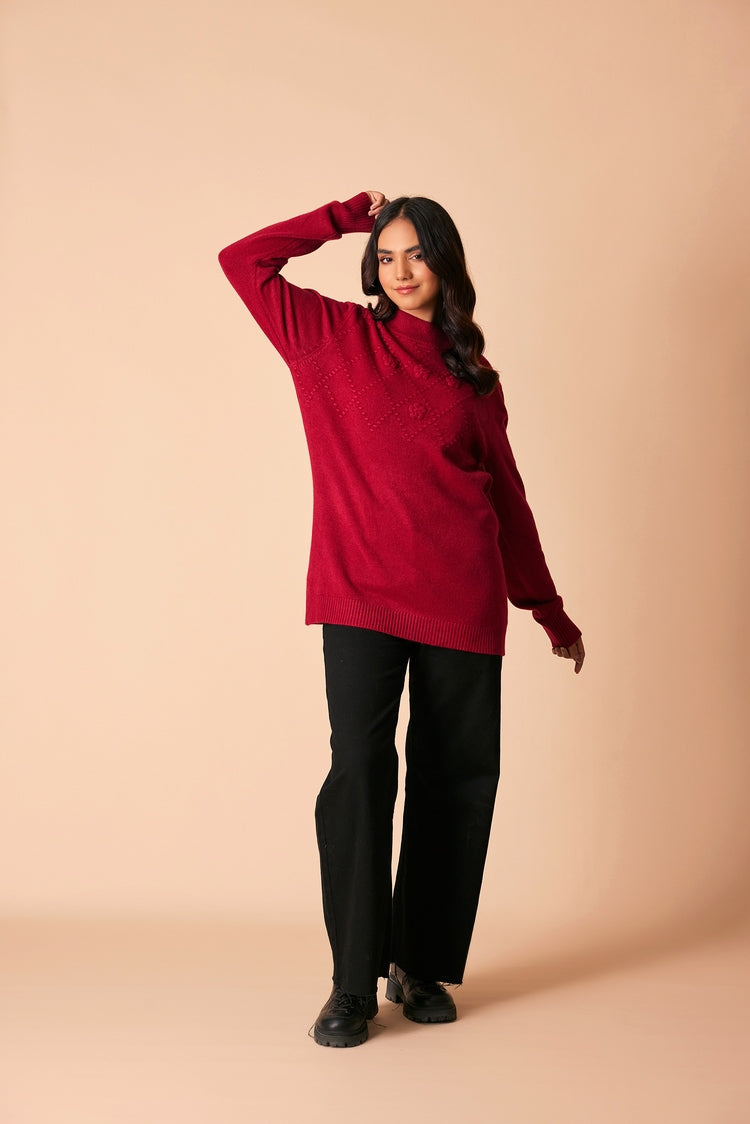 Ellena - Round Neck Pullover Sweater