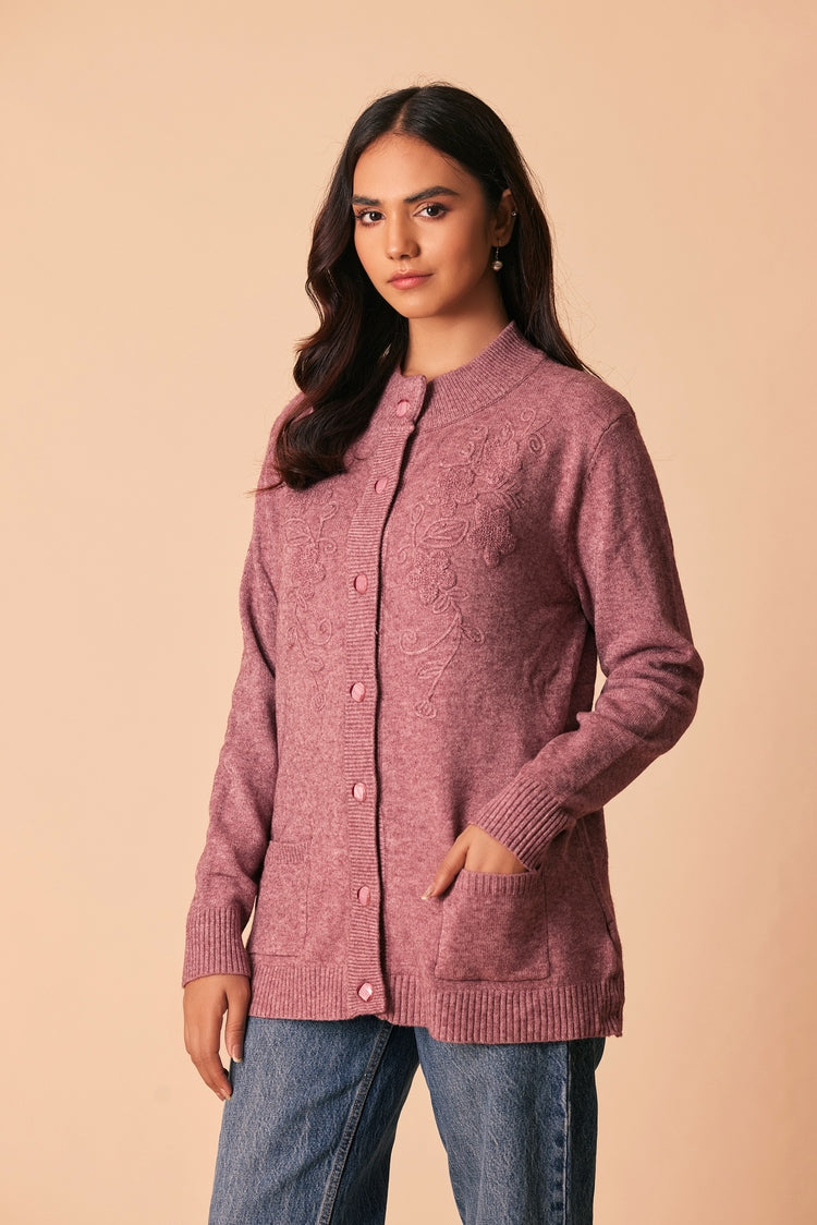 Ellena - Round Neck Cardigan Sweater