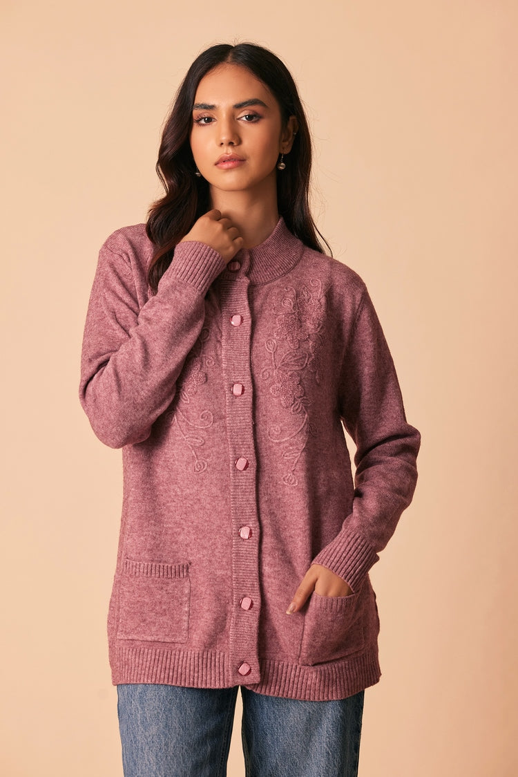 Ellena - Round Neck Cardigan Sweater