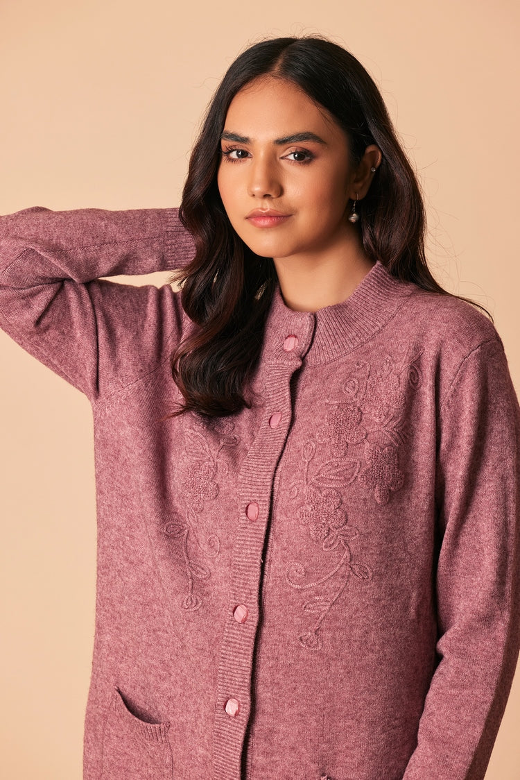 Ellena - Round Neck Cardigan Sweater