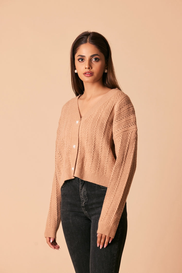 Ellena - V-Neck Cardigan Sweater