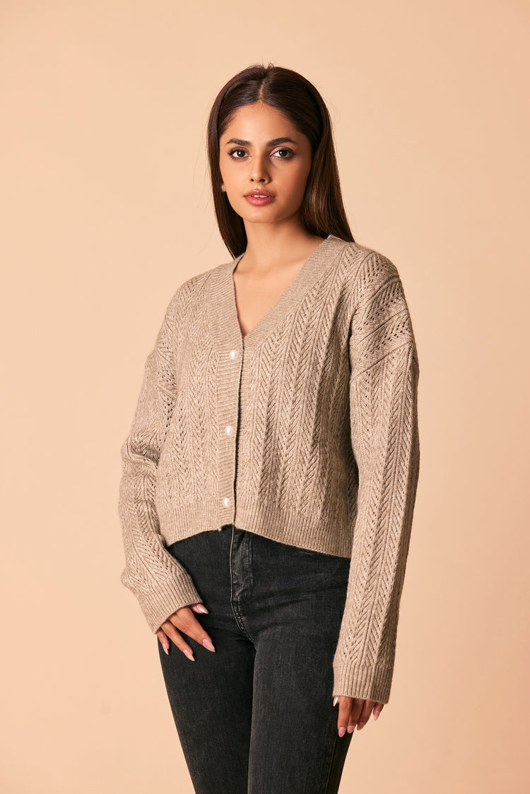 Ellena - V-Neck Cardigan Sweater