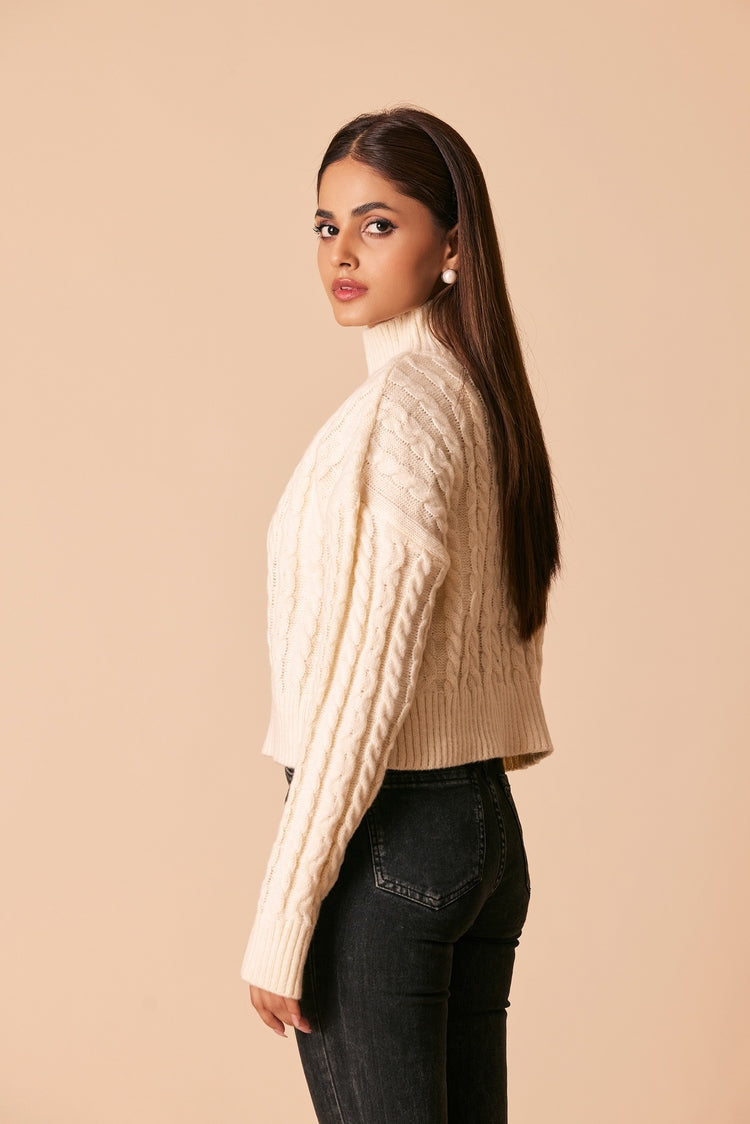 Ellena - Turtle Neck Pullover Sweater