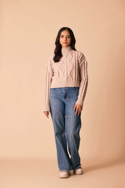 Ellena - Turtle Neck Pullover Sweater