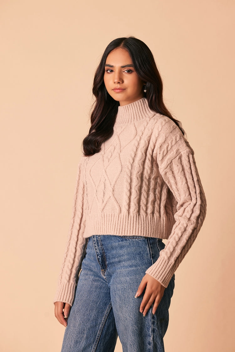 Ellena - Turtle Neck Pullover Sweater