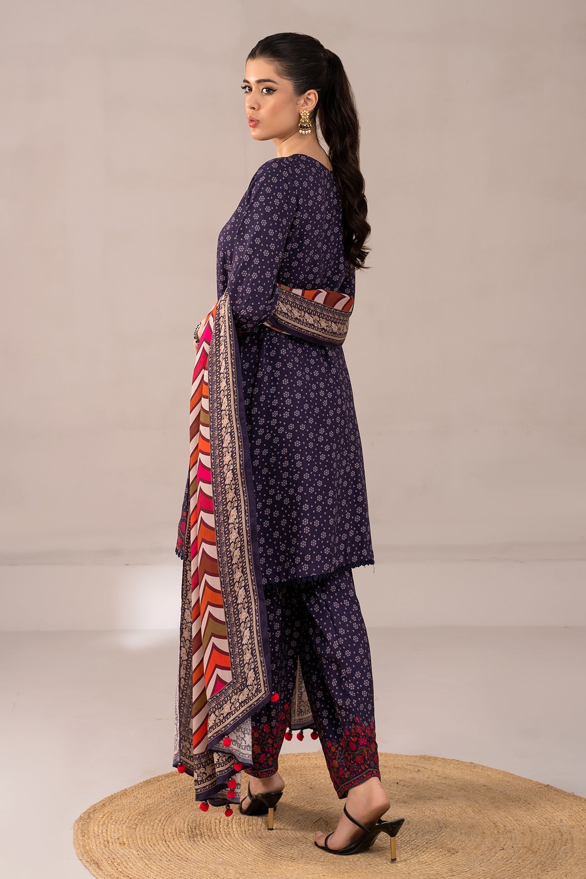 Charizma - 3-PC Printed Staple Shirt with Staple Trouser and Staple Dupatta NYS4-07