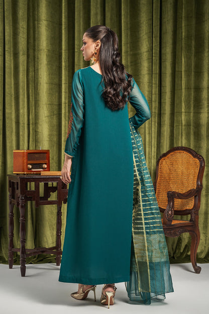 Charizma - 3-PC Embroidered Chiffon Shirt with Embroidered Organza Dupatta and Trouser CMA-3-265